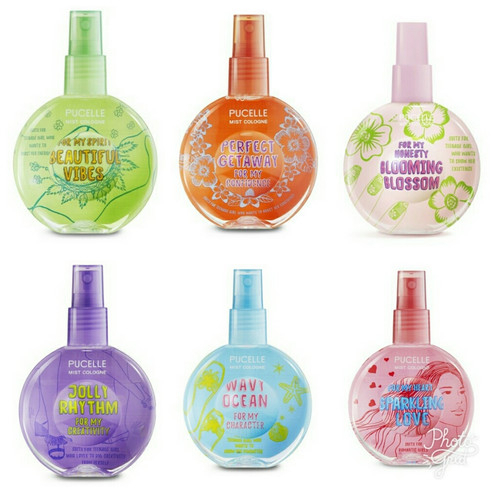 Pucelle Mist Cologne / Parfum Pucelle / Pucelle Murah / Pucelle Botol Bulat / Pucelle Plastik / Parf