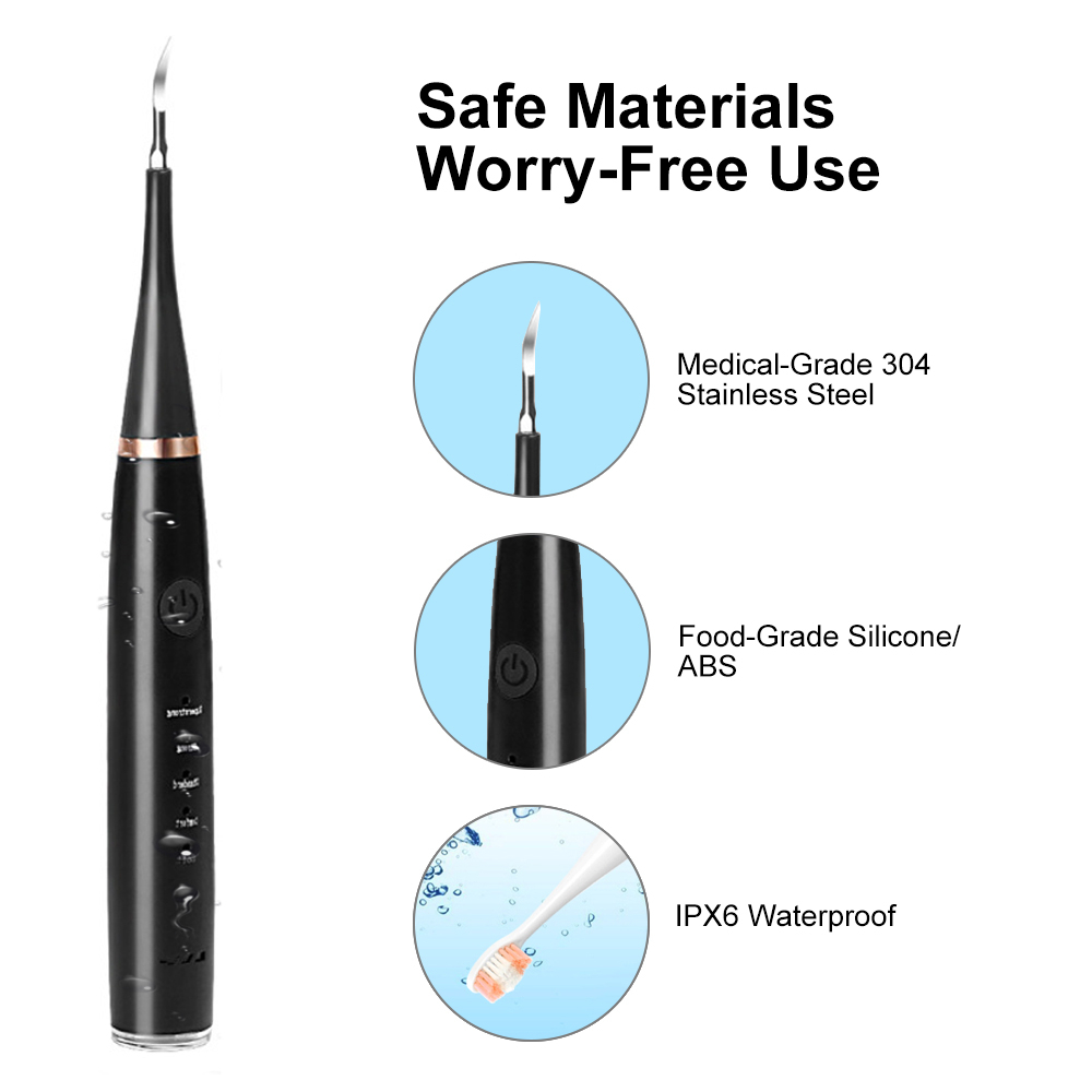 Ultrasonic Tooth Cleaner Whitening Dental Scaler Sikat Gigi Elektrik