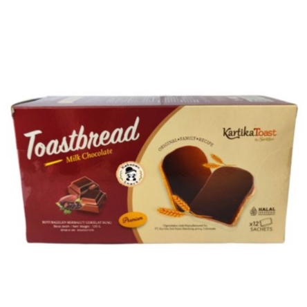 

Kartika Toast BREAD Chocolate Box x12 Sachet 120 Gram