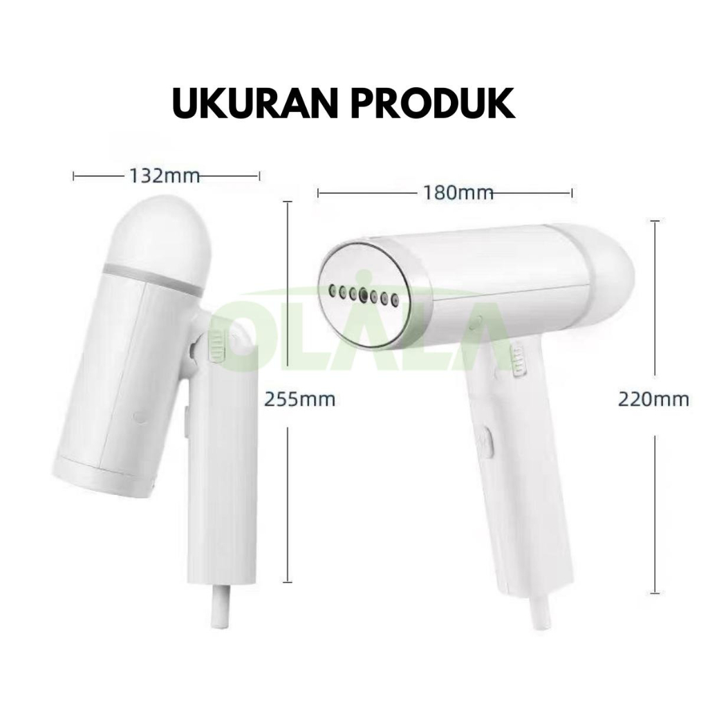 SETRIKA UAP PORTABLE GARMENT STEAMER FOLDABLE 150ML OLL-FKS-618S