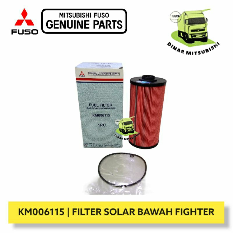 Filter Solar Bawah Fuso Fighter Original Mitsubishi KM006115 Fuel Filter