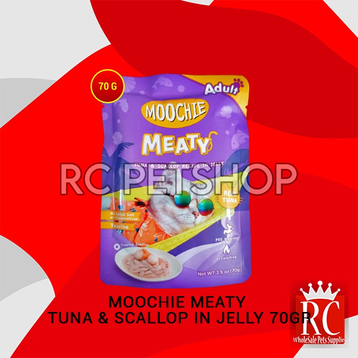 Makanan Basah Kucing Moochie Wet Food Pouch Sachet 70 Gram