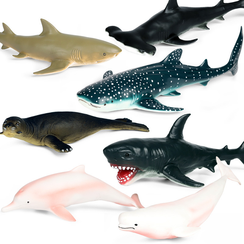 Mainan Simulasi Binatang Laut Karet Figure Hewan Laut Sea Animal Model Toys Koleksi Bahan PVC Shark Paus Animal World Aquarium Finding Nemo Hadiah Ulang Tahun Mainan Pendidikan