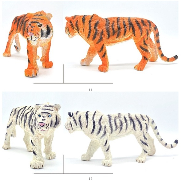 Ukuran Besar Figure Hewan  Wild Animal Animal Model Toys Koleksi Mainan Binatang Karet Gajah Macan Beruang Harimau Zebra Buaya Savannah Afrika Lion King Anak Hadiah Mainan Pendidikan Dini