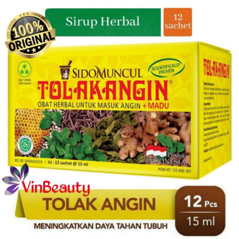 TOLAK ANGIN 1 BOX 12 SACHET / OBAT HERBAL MASUK ANGIN SIDOMUNCUL