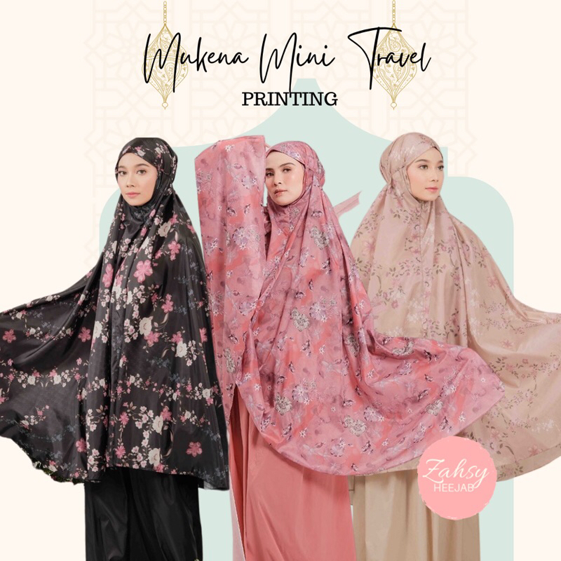Mukena Mini Travelling Premium PRINTING / Mukena Mini Motif
