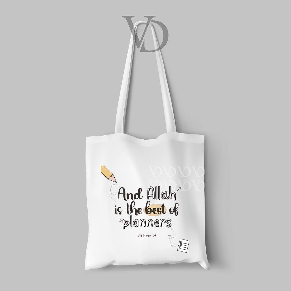 tote bag kanvas islamic quotes alquran / tas belanja / totebag