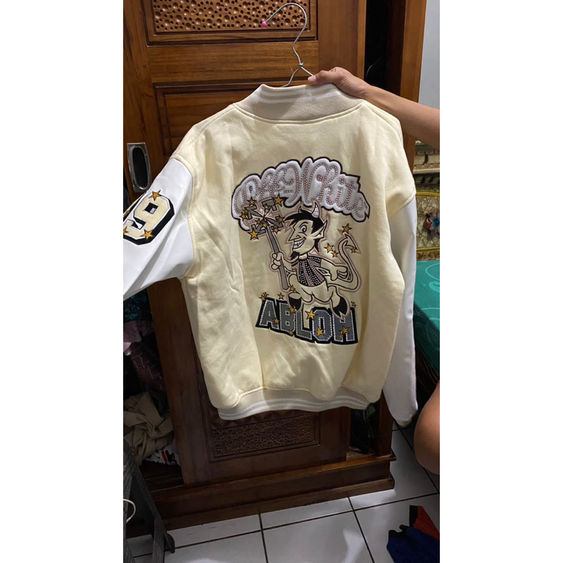 Off White Virgil Abloh x AC.Milan Varsity jacket