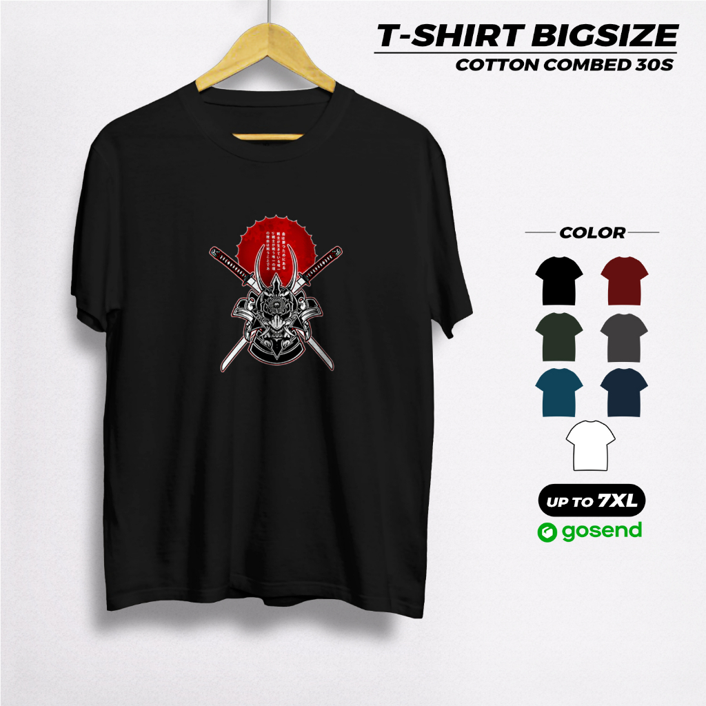 Kaos Pria Jumbo Big Size xxl 5xl 6xl Baju Kaus ABG Cowok Distro Oversized