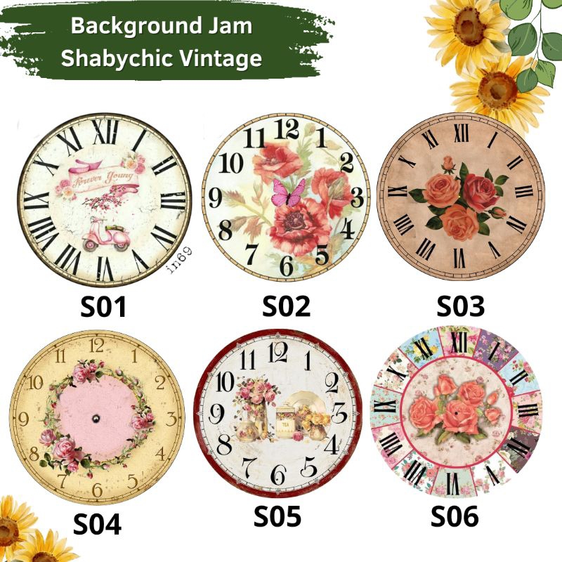 Background Jam Mahar/Scrapbook Shabychic