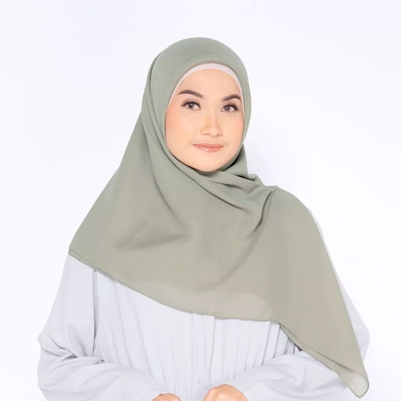 ZM Zaskia Mecca - Sana Army Hijab Kerudung Segi Empat New Original Segiempat Segi4