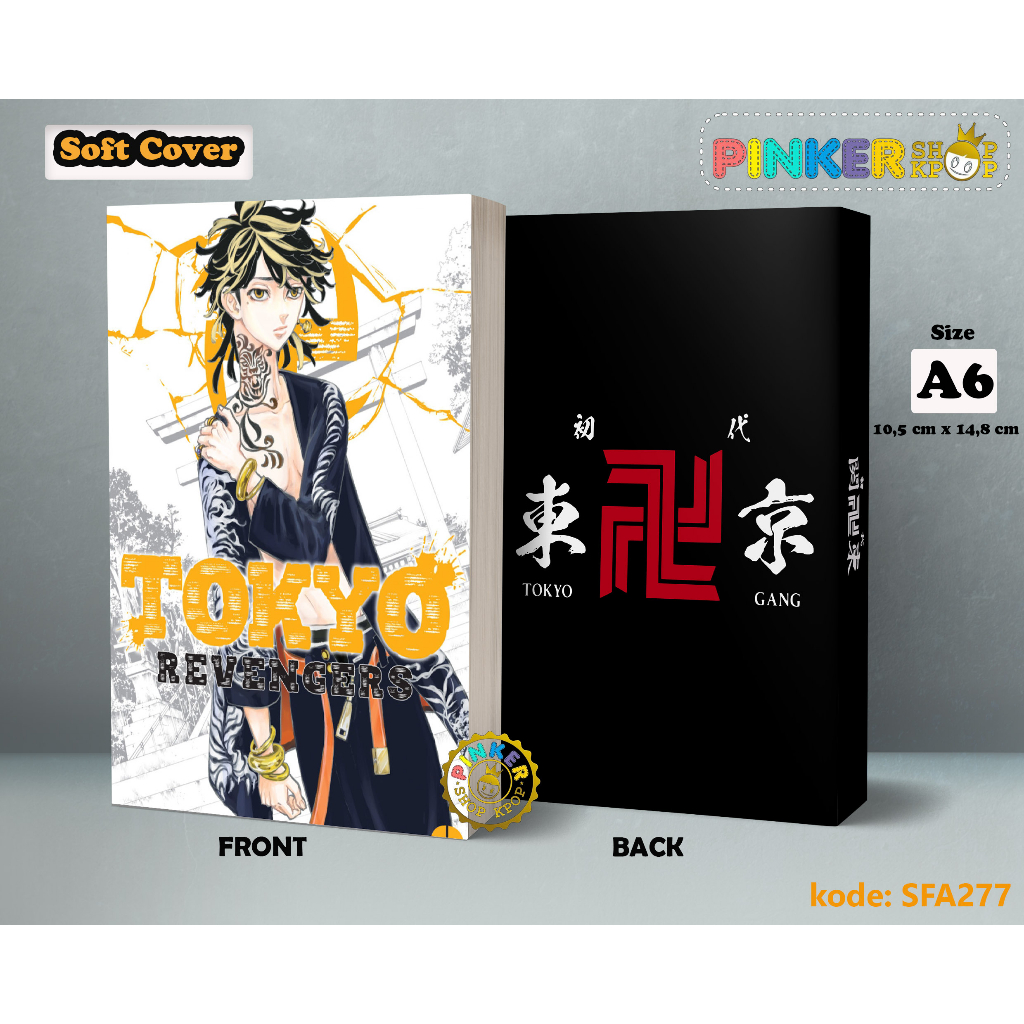 

(SFA277) Pocket Note Anime TOKYO REVENGERS Softcover A6/A5 Buku Tulis catatan Notes Agenda Planner Jurnal