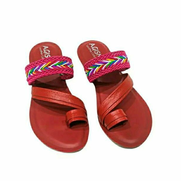 (COD) Sandal Kulit Wanita