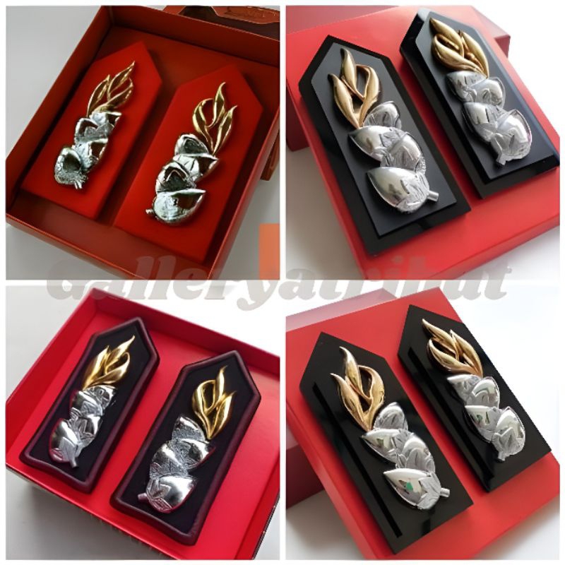 PIN brevet polri polisi monogram PDH