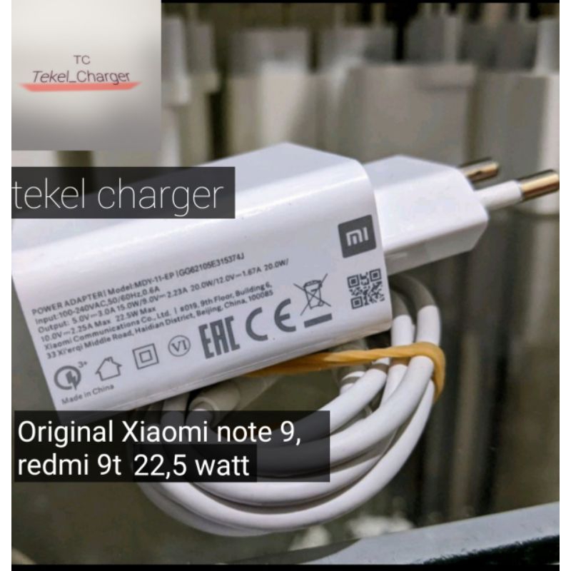 charger bekas redmi 9t