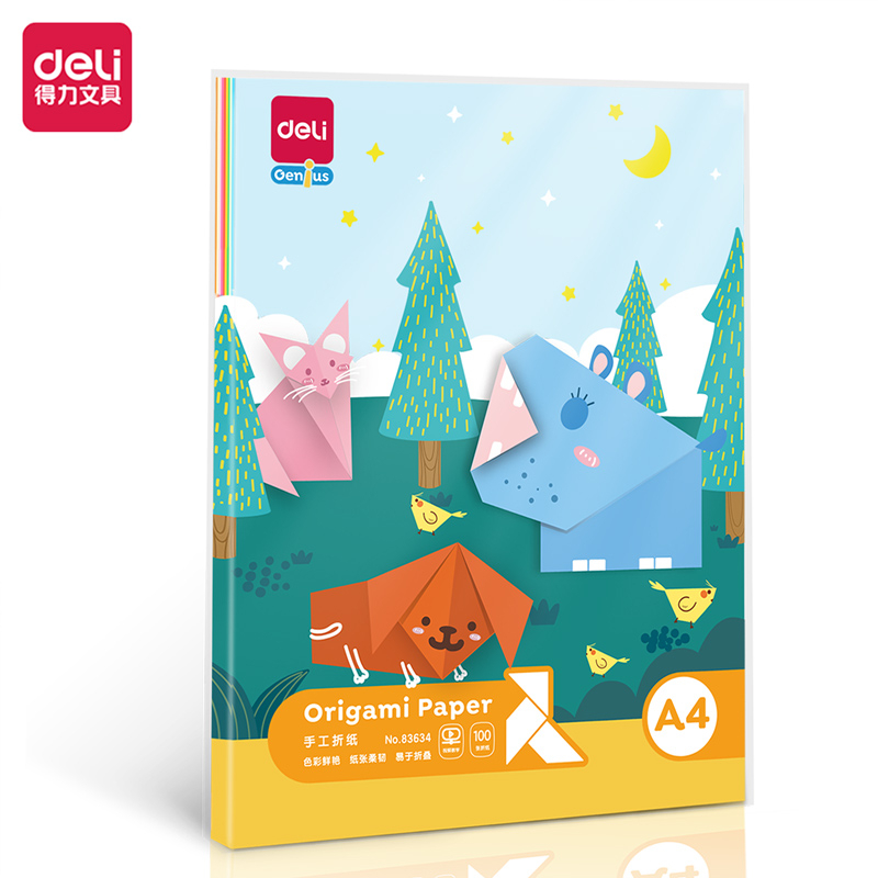 

Dck Kertas Lipat Origami Deli A4 (100 Lembar)