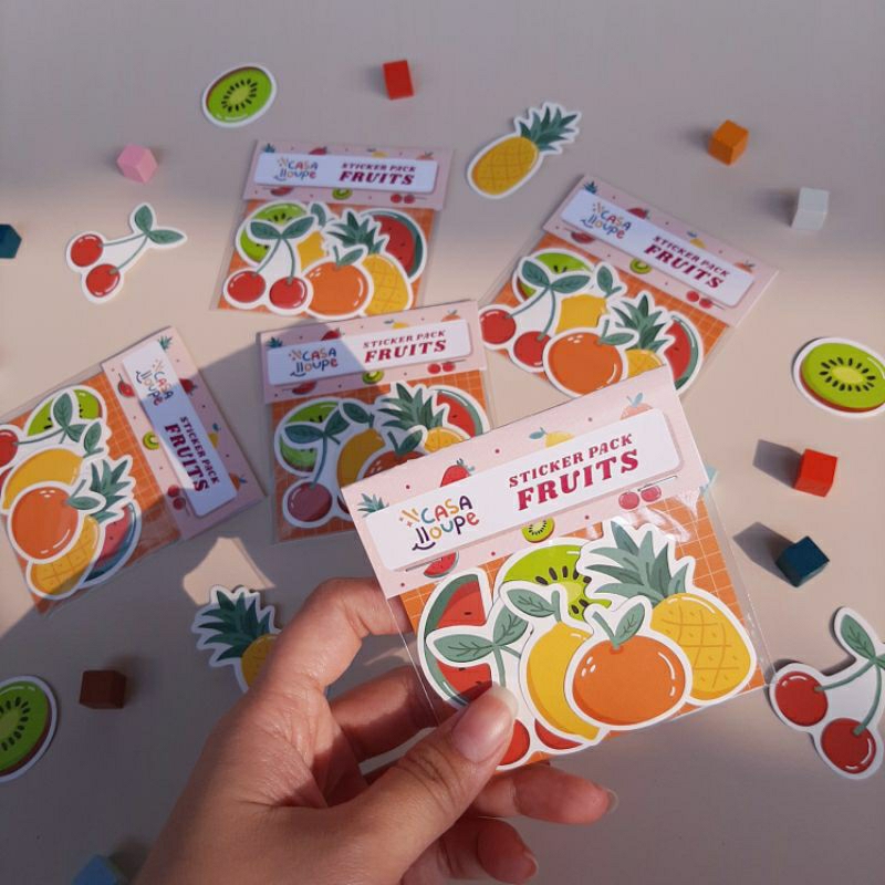 

Fruits Sticker Pack - Die Cut Sticker | Stiker set | Sticker Matte Doff