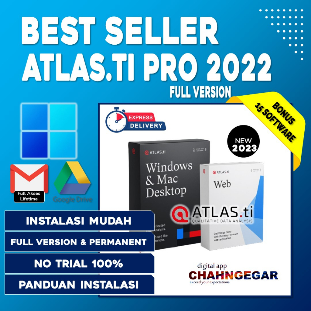 Software ATLAS.ti 23 terbaru WIN Lifetime untuk Analisis Kuantitatif