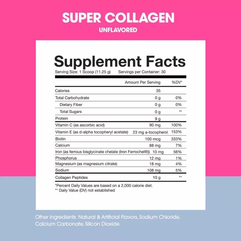 Obvi Super Collagen Protein 30 Servings 377 Gram Whey Protein