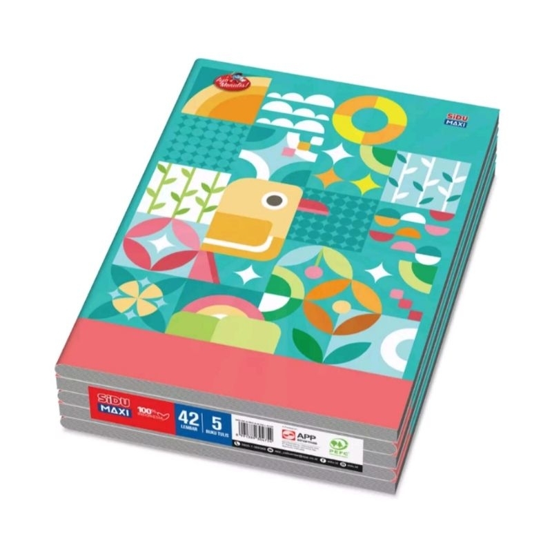 

H7Y Buku Tulis Boxy SIDU MAXI ( 1 Pack / 5 Buku)