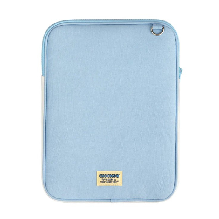 Sleeve Pouch Sarung Tas Bag Case Ipad Tab Tablet Macbook Air Pro Laptop Asus Acer Lenovo HP Huawei 11 12 13 14 15 inch Motif Gambar Kartun Cartoon Kakao Warna Biru Soft Blue Kuning Cute Lucu Murah Transparan Mika Waterproof Korean Model  Shockproof