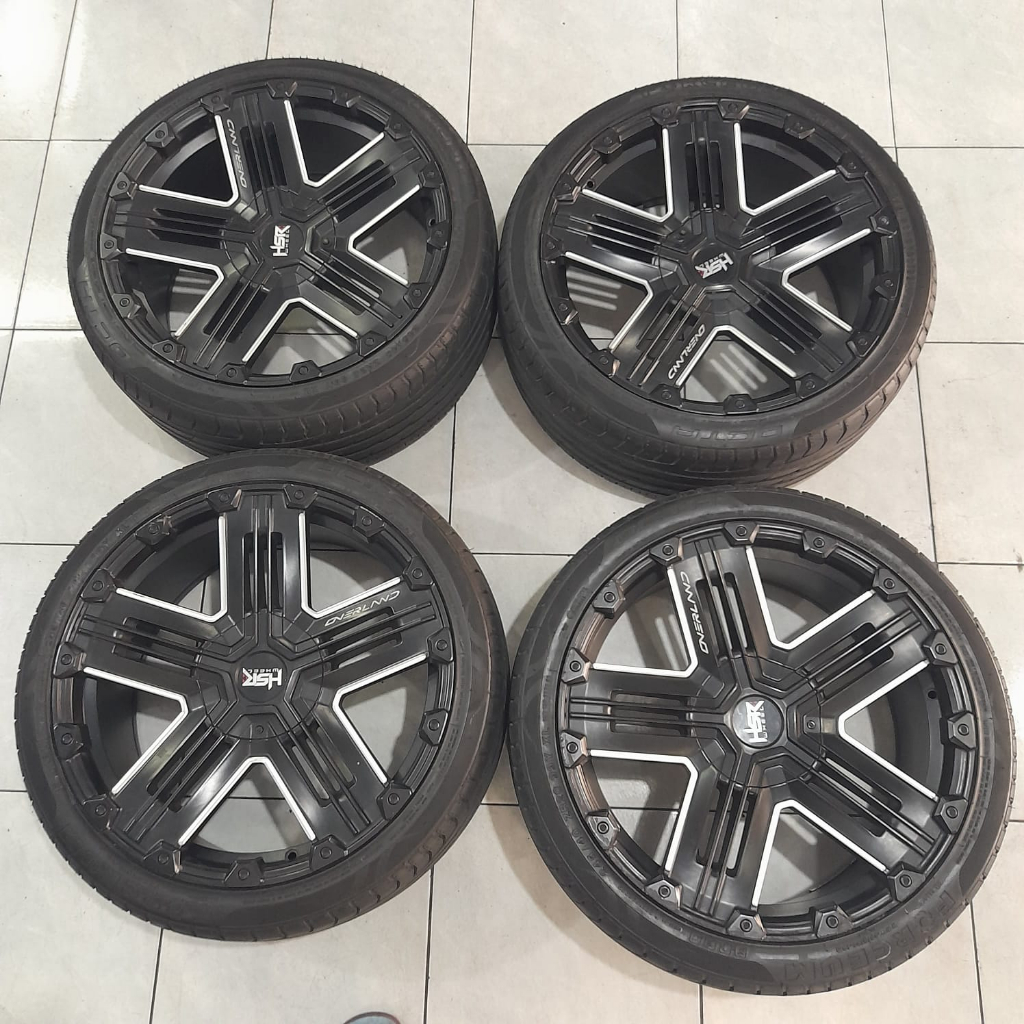 Velg Racing Mobil Bekas HSR OVERLAND Ring 20 Lebar 9 Inch Hole 5 x 127 / 5 x 114,3 Offset 35 Warna B