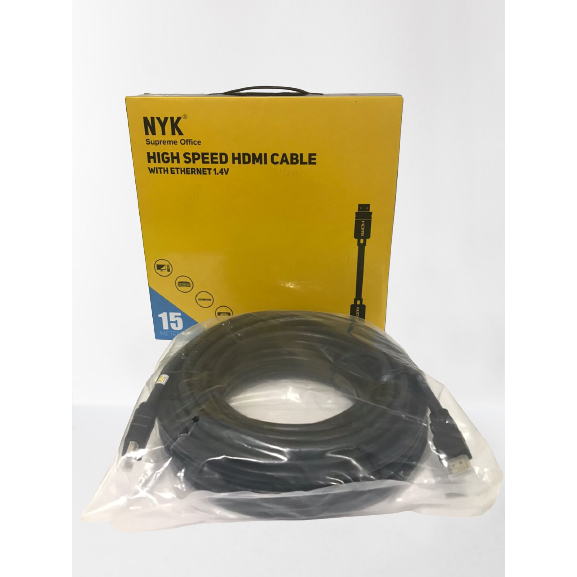 NYK Kabel HDMI 3D 15 Meter Jaring 19+1 Ethernet 4k 1080p