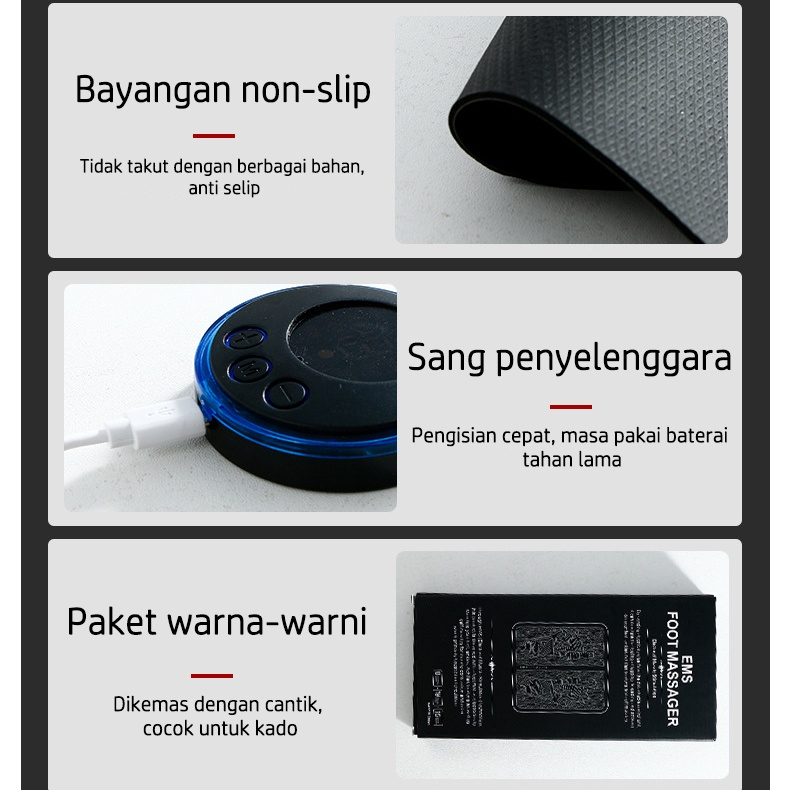 Hope Store - EMS Foot Massager Recharge Foot Pad Terapi Leher Terapi Badan