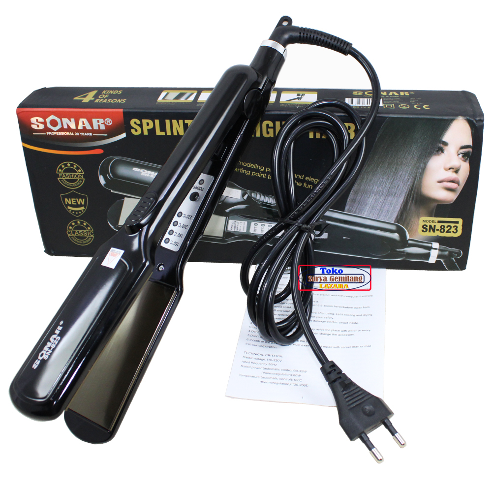 Catok Sonar SN823 - Alat Catok Pelurus Rambut