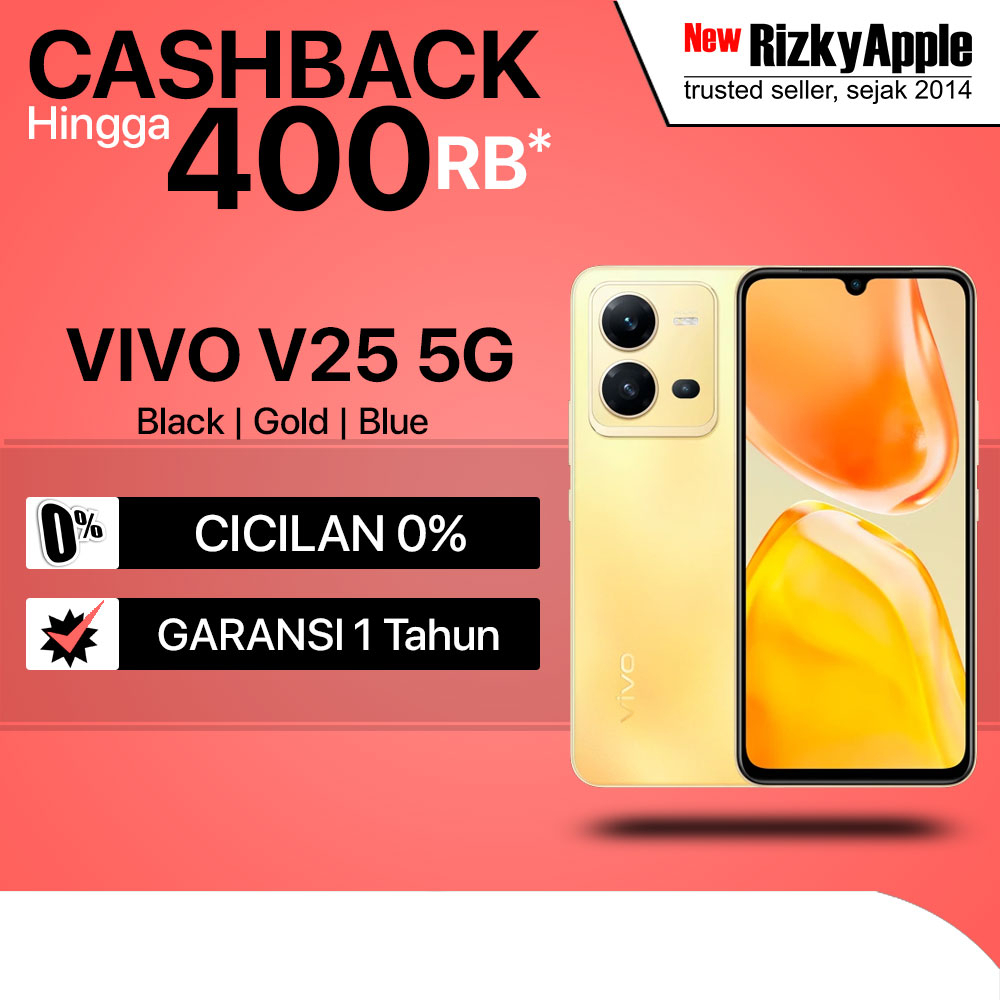 Vivo V25 5G Ram 8GB / 256GB Garansi Resmi V 25 Not Y16 Y22 V23