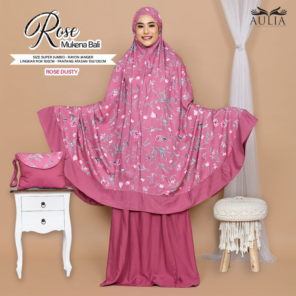 MUKENA BALI SUPERJUMBO  ROSE II AZALEA II SHAKILA