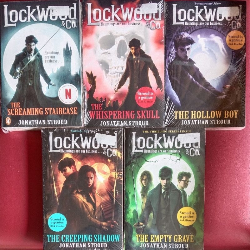 Set Lockwood & Co Complete 1, 2, 3,4, 5 Jonathan Stroud [ PB UK Ori ] (The Screaming Staircase, The 