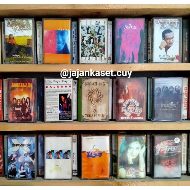 KASET PITA BOOMERANG POWER METAL GLENN FREDLY RADJA BARANG UNIK BARANG JADUL BARANG ANTIK KASET