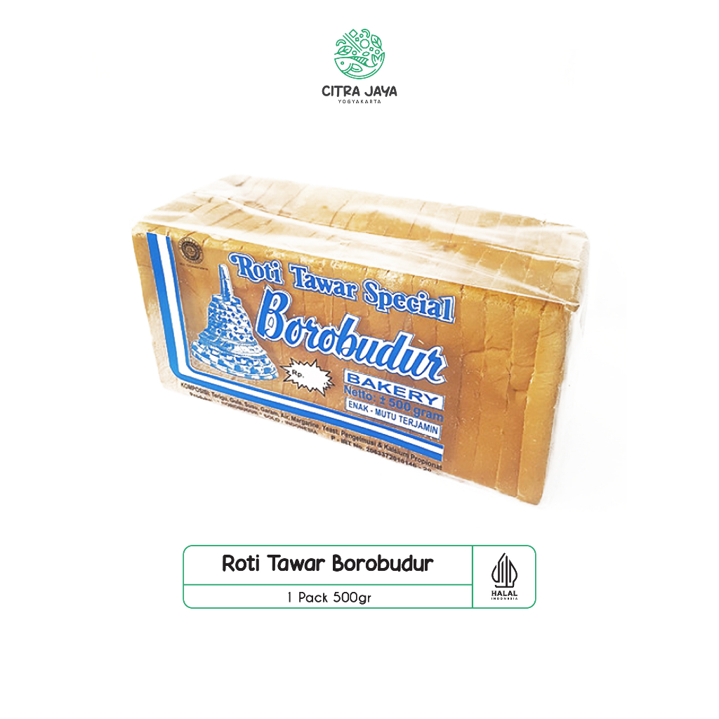 Roti Tawar Borobudur 500g 1 Pack - Citra Jaya Yogyakarta