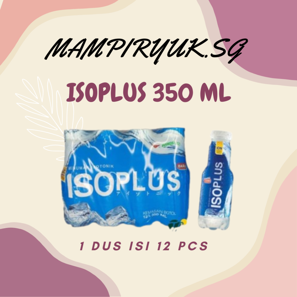 

[DUS/KARTON] ISOPLUS MINUMAN ISOTONIK BOTOL 350ML 1 DUS ISI 12 PCS