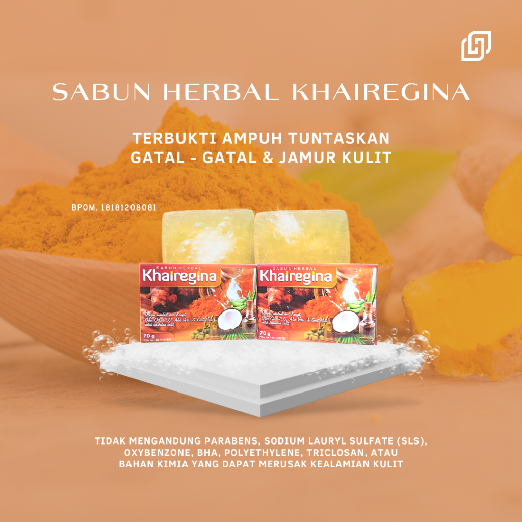 sabun herbal regina obat gatal kulit, jamur, kadas, kurap, kudis, panu, jerawat - sabun gatal kulit 