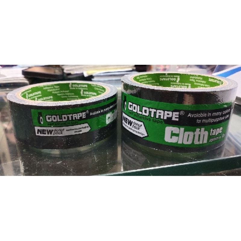 

Platban Jilid Hitam Gold Tape 2 inci / 1 1/2 inci