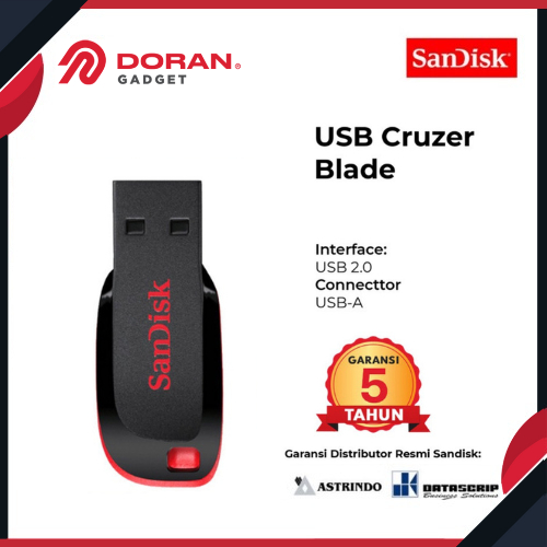 Tor - Flashdisk Sandisk CZ50 32GB Cruzer Blade Flash Disk - Original Garansi Resmi