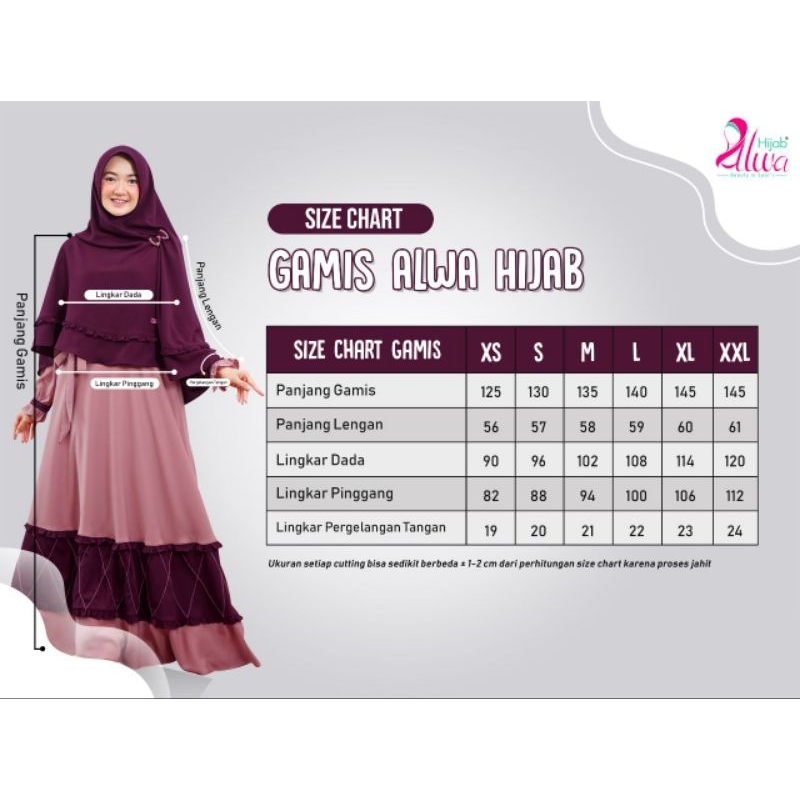 GAMIS RANIA 1 SET KHIMAR || ALWA HIJAB