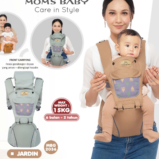 Moms Baby Gendongan Hipseat 7 in 1 Jardin Series - MBG2036