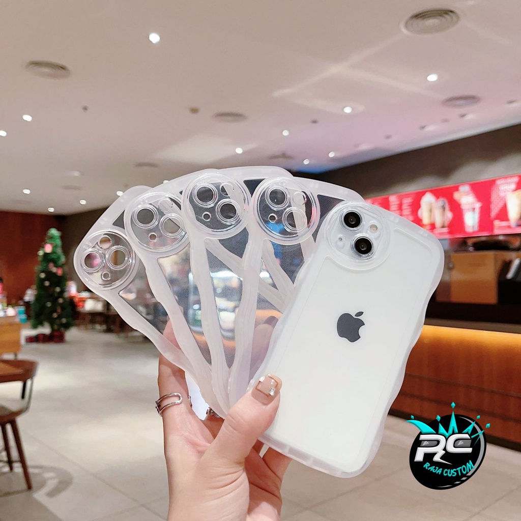 SOFTCASE SOFT SILIKON WAVE GELOMBANG CLEAR CASE BENING VIVO V27 V27E V20 V21E RJ11734