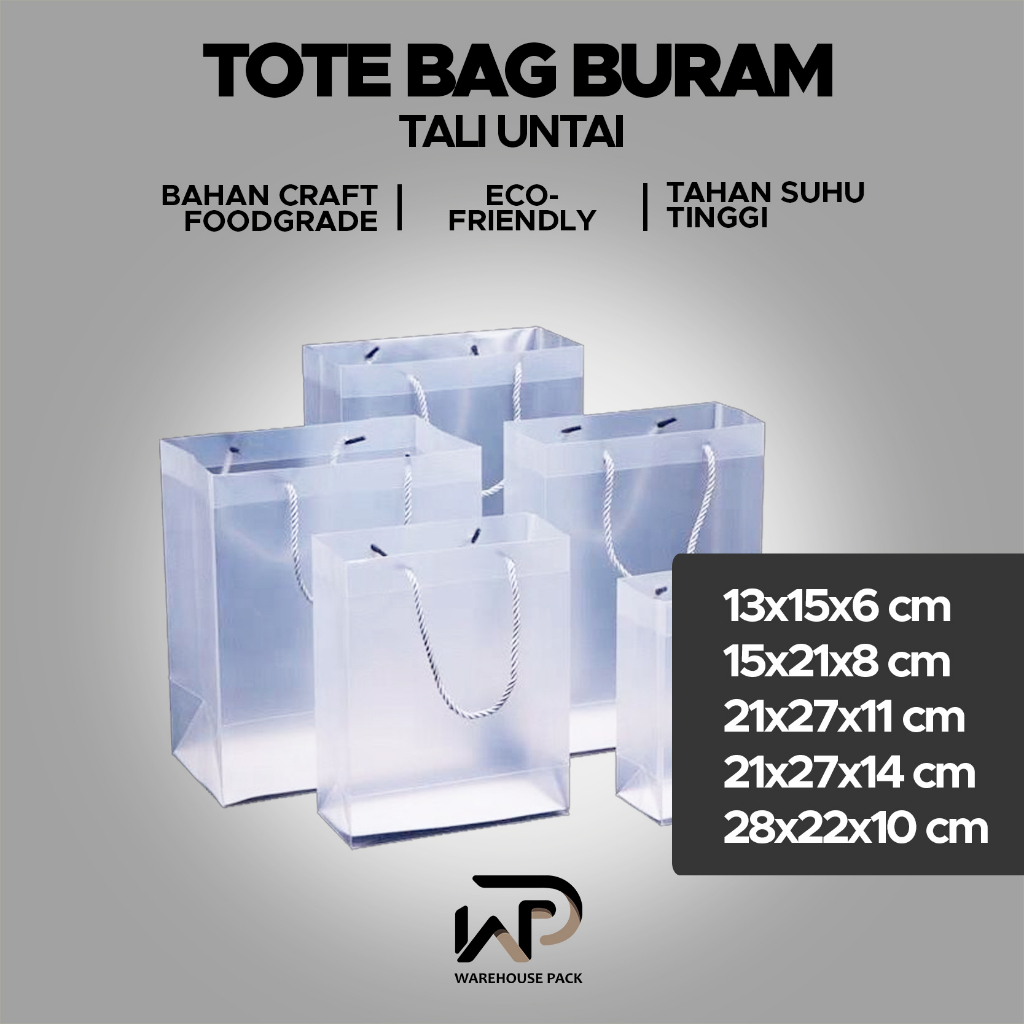 

Totebag Buram Tali Untai 13 - 28 | Paper Bag Tas Mika Polos Souvenir | Paper Bag Tas Mika Polos Souvenir Paper bag PVC | Tas Hampers Kado Ulang Tahun