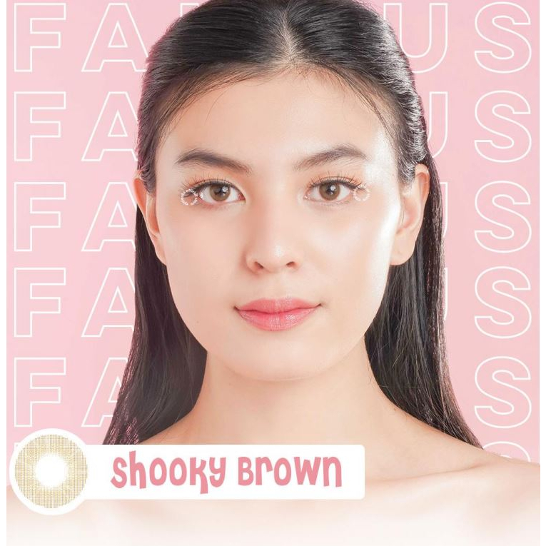 Famous With Biomoist Shooky Brown Bulanan Softlens Warna