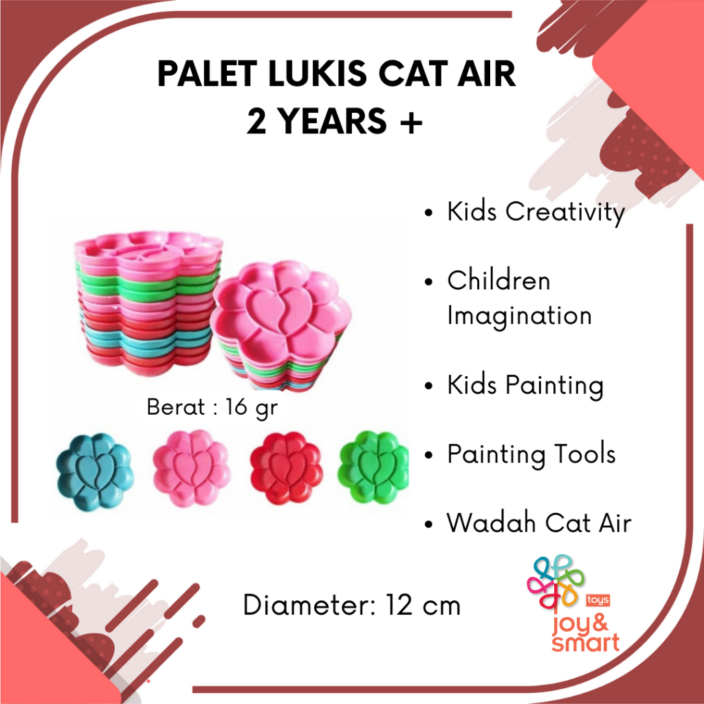 

JOY SMART TOYS PALET TEMPAT LUKIS CAT AIR BUNGA SAKURA
