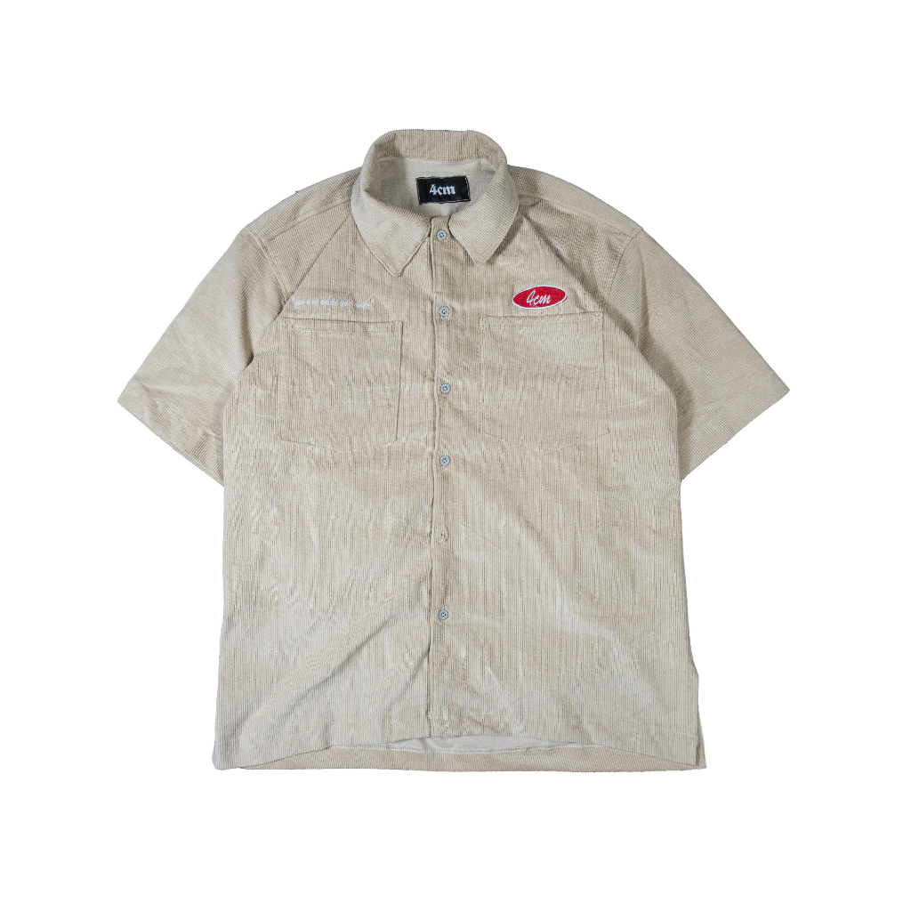 4CM Work Shirt Corduroy Cream