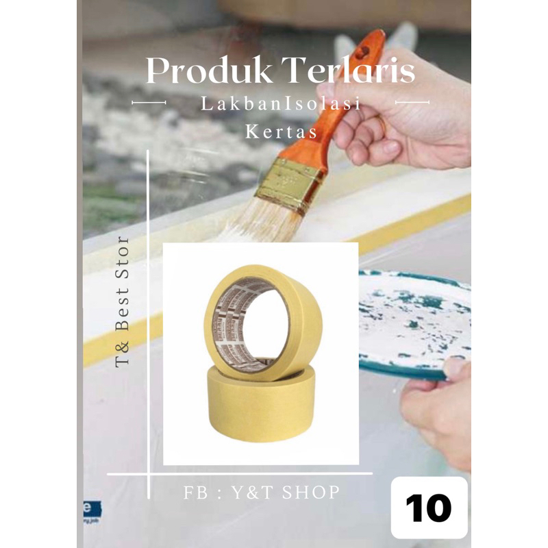 

Masking Tape Lakban Isolasi Kertas BERRY 2 inch/ 48mm x 25m
