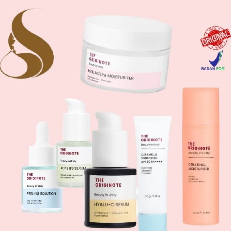 the originote moisturizer / originote toner / originote serum / originote eye