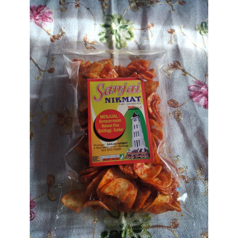 

Sanjai Nikmat Kripik Balado 250gr - Kripik Singkong Balado / Sanjay / Sanjai