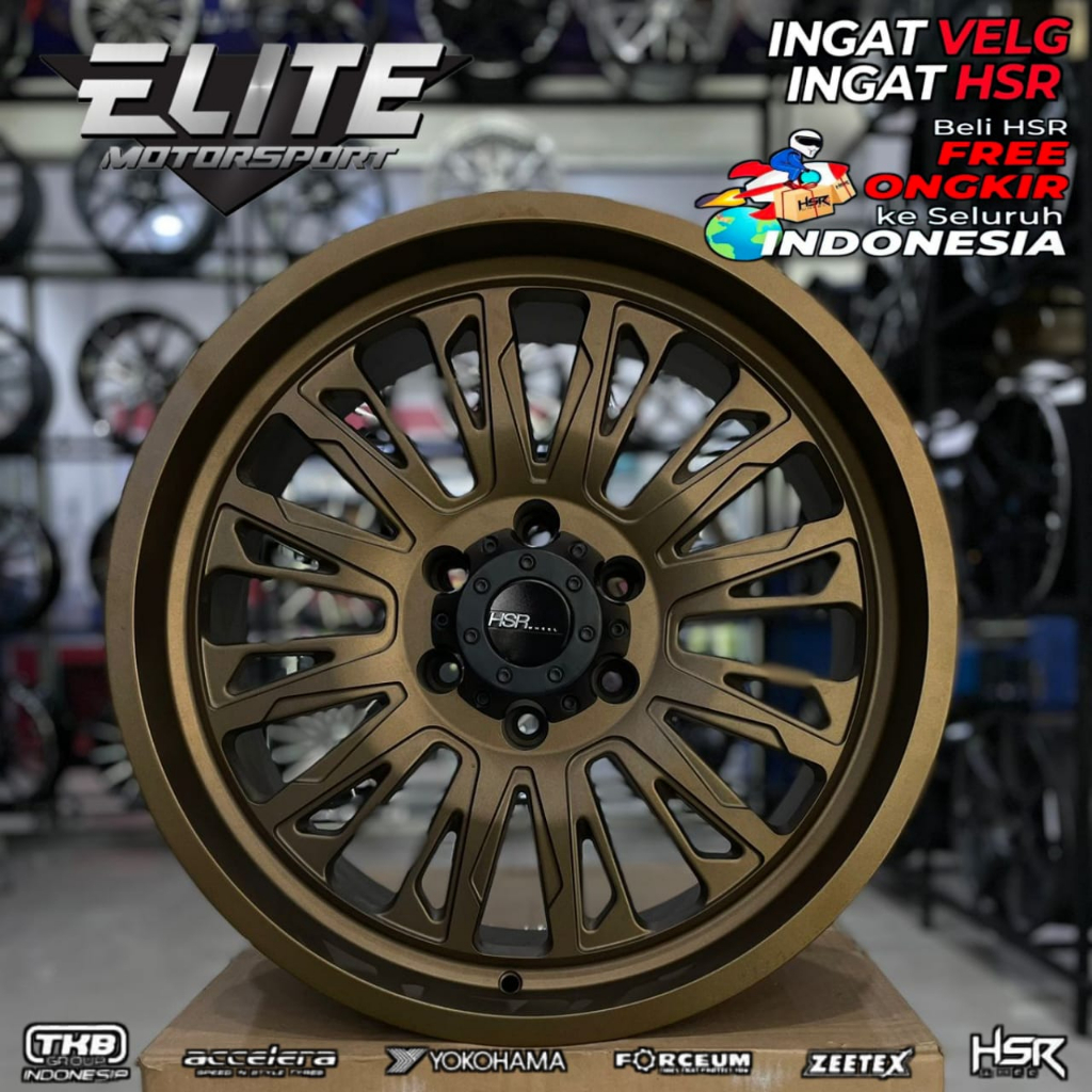 Velg Mobil Pajero Fortuner Hilux Velg MELAWI WL155MB01 HSR R20X9 H6X139,7 ET18 BRONZE