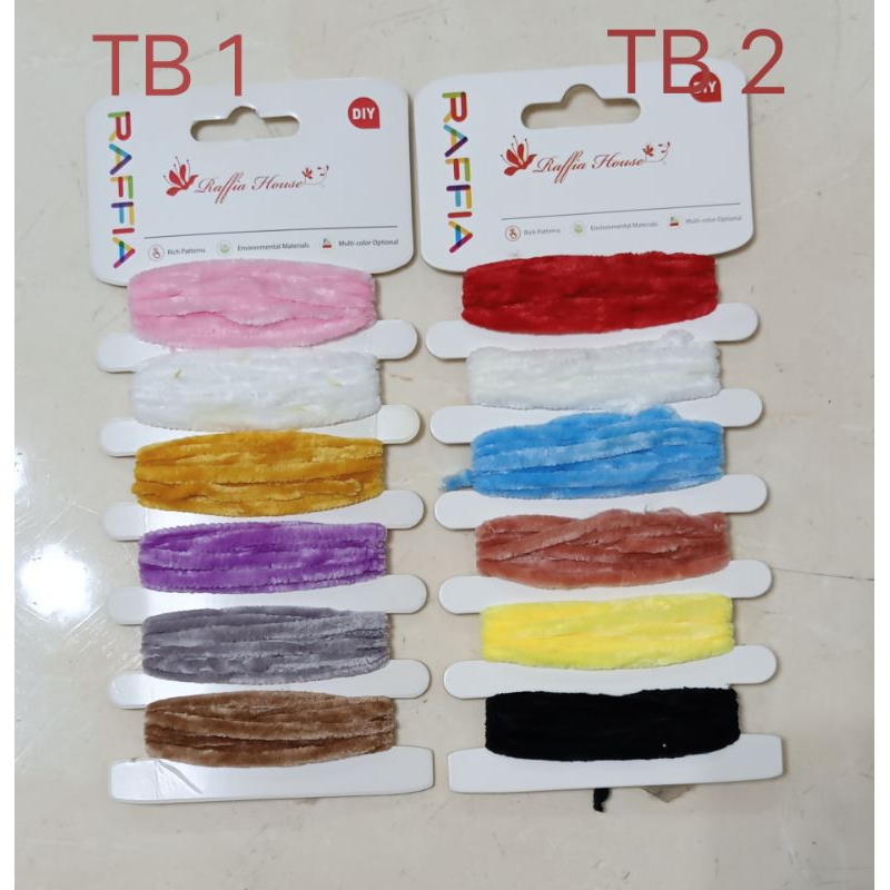 Tali bludru 6 warna